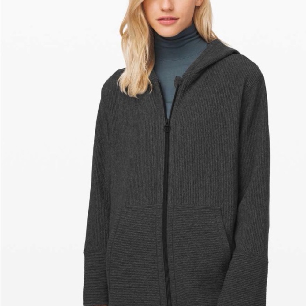 Lululemon Along the Way Full Zip Hoodie
Heathered Core Dark Grey XS